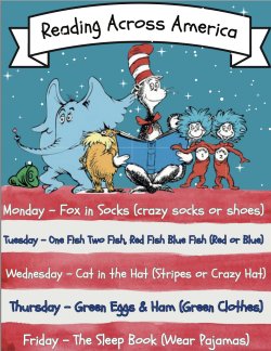 Read Across America week flyer